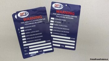 custom printed warning tags