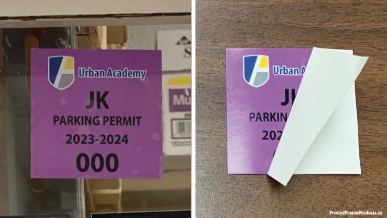 custom printed window parking permit stickers decals